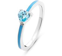 Jette Damenring 925er Silber, recycelt, Emaille 55 Damen