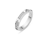 JETTE Damen-Damenring 925er Silber, recycelt Zirkonia 53 Silber 32028451