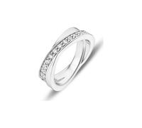 JETTE Silver Ring aus Sterling Silber mit 31 Zirkonia Silber 53