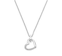 Jette Joop Damen-Kette Twisted Heart 8 Zirkonia Silber One Size
