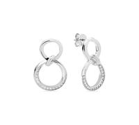 JETTE Damen-Ohrhänger 925er Silber, recycelt Zirkonia One Size, Silber 32029957