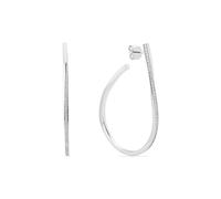 JETTE Damen-Ohrhänger 925er Silber, recycelt Zirkonia One Size, Silber 32029960