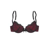 JETTE Push-up-BH Damen dunkelrot-schwarz Gr.85A