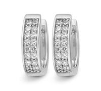 JETTE Silver Creolen aus 925 Silber silber