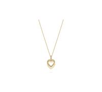 Jette Joop Kette Swing Heart 925er Silber Gelbgold Zirkonia Damen One Size