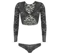 JETTE Set: Bralette-BH Damen schwarz Gr.34