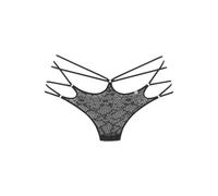 Tanga JETTE, Damen, Gr. 44/46, schwarz, Microtouch, Obermaterial: 90% Polyamid, 10% Elasthan, figurbetont, Unterhosen Tanga, in aufregender Bänder-Optik (45082866-44) schwarz