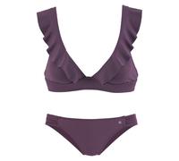 JETTE Triangel-Bikini Damen bordeaux Gr.42 Cup C/D