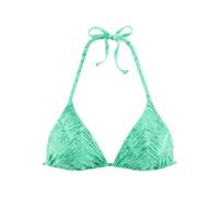 Triangel-Bikini-Top JETTE "Floretta", Damen, Gr. 40, Cup A/B, grün (grün bedruckt), Recycling-Polyamid, bedruckt, Bikini-Oberteile, in Ton in Ton-Harmonie (63769764-40) grün bedruckt