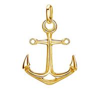 JEVELION Gold Anker-Anhänger Maritim 333 Gelbgold 8 Karat / 8K Gold für Damen,