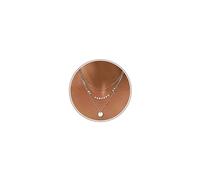 JeweBella 3 PCS Kette Damen 14K Gold Halskette mit Zirkonia Herz Perlen Kreuz Anhänger Kette Gold Damen Silberkette Schlangenkette Edelstahl Choker Kette Goldschmuck mit Geschenk Box