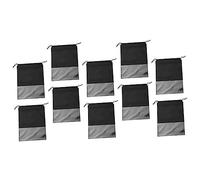 JEWEDECO 10stücke Aufbewahrungstasche Für Schuhe Aus Vliesstoff Mit Kordelzug Und Transparentem Fenster Groß Faltbar Wiederverwendbar Für Reisen Hause