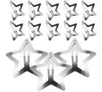 JEWEDECO 20 Stück Stern Haarspangen Kleine Silberne Haarklammern für Mädchen im Alter von 8 10N und Damen Vielseitiger Haarschmuck für Alltag und Party
