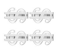 JEWEDECO 4 Stück-Pack Schlanke Geldklammern aus Edelstahl Multifunktionale Geldbörsen Geldklammer für Männer und Frauen Minimalistisches Design und Kreditkarten