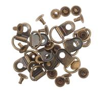 JEWEDECO 40 Stück Teiliges Stiefel Schnürsenkel Haken Set aus Edelstahl Metall Schnalle für Wanderschuhe Einfache Reparatur Dekorative Schuhzubehör Robustes Schnürsenkel Ersatzset für