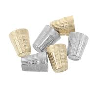 JEWEDECO 6 Stück Näh Fingerhutringe Schützen Die Finger Nähzubehör Metall Fingerhut Metall Näh Fingerhut Fingerschutz