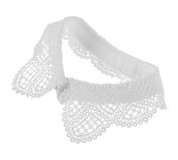 JEWEDECO Abnehmbarer Spitzenkragen Damen Eleganter Spitzen Halskragen aus Feiner Spitze Retro Schalkragen für Hochzeiten Formelle Anlässe und Freizeit
