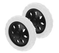 JEWEDECO Ersatzräder aus Gummi und Schaumstoff für Einkaufstrolley 2 Stück mit Stabilem Design Einfache Montage und Lagerung für Einkaufswagen und Transportwagen