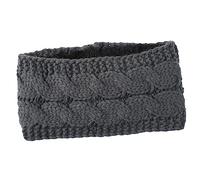 JEWEDECO Gestricktes Winterstirnband Für Damen Und Dehnbar Breites Stirnband Mit Ohrenwärmerfunktion Warmes Stirnband Zum Binden