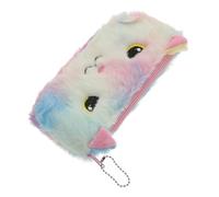 JEWEDECO Stifttasche Aus Plüsch Für Studenten Cartoon-Design Aufbewahrungstasche Für Stifte Und Kleingeld Schöne Tasche Für Mädchen