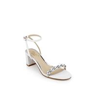 Jewel Badgley Mischka Damen Danni Sandale mit Absatz, White, 38 EU