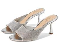 Jewel Badgley Mischka Damen Haya Slide Sandale, Textil silber, 38 EU