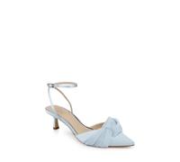 Jewel Badgley Mischka Favor Damen-Pumps, spitzer Zehenbereich, Kätzchen-Absätze, Himmelblau, Größe 39