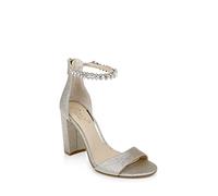 Jewel Badgley Mischka Louise Peep-Toe Blockabsatz, Roségold, 40 EU