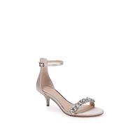 Jewel Badgley Mischka Women's Dash Sandal, Champagne Satin, 10 M US