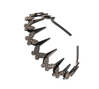 Jeweled Headband Elegant Wavy Non Slip Fine Comb Teeth Hair Band