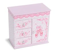 Jewelkeeper Ballerina Musical Jewelry Box with 3 Pullout Drawers Ball