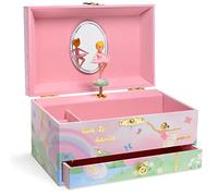 Jewelkeeper - Musikalische Schmuckkästchen Mädchen mit ausziehbarer Schublade, Regenbogen Ballerina Design - Spieluhr mit Das Swan Lake Song, Ideal Ballerina Geschenke für mädchen