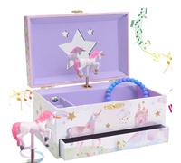 Jewelkeeper Prinzessin Musikalische Schmuckschatulle für Mädchen mit Ausziehbarer Schublade, Blumenballerina - Spieluhr mit Das Swan Lake Song, Ideal Schmuckkästchen Ballerina Geschenke