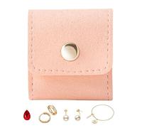 Jewelry Travel Bag - Portable Organizer for Necklaces Earrings Rings | Compact Soft Case with Multiple Compartments, Secure Storage for Travel Trips Vacations Daily Use 1.97x1.81x1.38 in