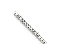JewelryWeb Venezianerkette aus 925er-Sterlingsilber, 1,1 mm, mit 5 cm Verlängerung, für Damen und Herren, 46 centimeters, Metall Silber Sterling Silber, Kein Edelstein