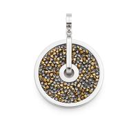 JEWELS BY LEONARDO Anhänger Clip & Mix Blanca • Ketten-Anhänger aus silberfarbenem Edelstahl • irisierende Glaskristalle in Grau- und Bronzetönen • Clip M (4,8 mm Ø) • Schmuck Geschenk Damen • 025617