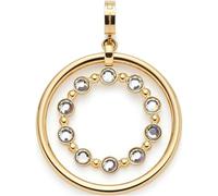 JEWELS BY LEONARDO Anhänger Clip & Mix Bobby • Ketten-Anhänger aus goldfarbenem Edelstahl • beweglicher Innenring • Schmuck Geschenk für Frauen • 024944
