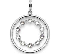JEWELS BY LEONARDO Anhänger Clip & Mix Bobby • Ketten-Anhänger aus silberfarbenem Edelstahl • beweglicher Innenring • Schmuck Geschenk für Frauen • 024945