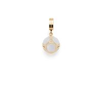 Leonardo Anhänger Clip & Mix Ida 025642 – goldfarbener Edelstahl, Catseye & Zirkonia, Clip M 4,8 mm