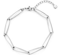 JEWELS BY LEONARDO Armband Consenza, Arm-Schmuck aus silberfarbenem Edelstahl, in sich gedrehte Kettenglieder, 18-22 cm Länge, Schmuck Damen, 024444