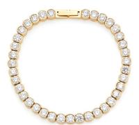 Leonardo Armband Cremona 024337 goldfarben Edelstahl Zirkonia 18,5 cm Damen