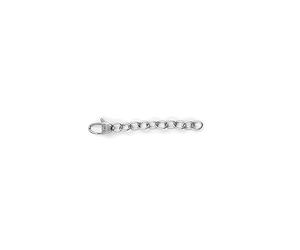 JEWELS BY LEONARDO Damen Herren Verlängerungskettchen 5 cm Edelstahl/silberfarben Karabinerverschluss 040662