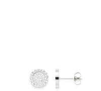 JEWELS BY LEONARDO Damen Ohrstecker Matrix Lusso Edelstahl/silberfarben Glas Schliff Facette Glitzer 015681