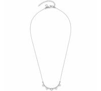 JEWELS BY LEONARDO Halskette Ciao Amalia • Venezaner-Kette aus silberfarbenem Edelstahl • aufgefädelte Perlen und Tropfen • 42-47 cm Länge, Schmuck Geschenk für Frauen • 023300