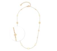 JEWELS BY LEONARDO Halskette Ciao Milla, kurze Kette aus goldfarbenem Edelstahl, Plättchen in verschiednen Größen, 42-47 cm Länge, Schmuck Geschenk, 024456