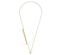 JEWELS BY LEONARDO Halskette Clip & Mix Sonja • Schlangen-Kette aus goldfarbenem Edelstahl • lange, klassische Basic-Kette • 80-81,3 cm Länge • Schmuck Geschenk für Frauen • 026326