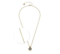 Leonardo Halskette Odelle – aus goldfarbenem Edelstahl, Achat-Anhänger, 45–50 cm – 024938