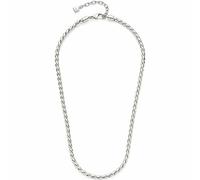 JEWELS BY LEONARDO Halskette Tracy • opulente Glieder-Kette aus silberfarbenem Edelstahl • kräftig gezwirbelter Kettenstrang • 45-50 cm Länge • Geschenk Schmuck für Damen • 023172