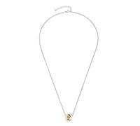 JEWELS BY LEONARDO Halskette Vineta • Venezianer-Kette aus silberfarbenem Edelstahl • Anhänger aus Ringen besetzt mit Zirkoniasteinchen in Bicolor-Optik • 70-75 cm Länge • Damen Schmuck • 022158