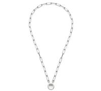 JEWELS BY LEONARDO JEWELS BY Halskette Clip & Mix Estrella • Paperclip-Kette aus silberbenem Edelstahl • aus ovalen Ketten-Gliedern im Chunky-Look • 45 cm Länge • Geschenk Damen Schmuck • 019746